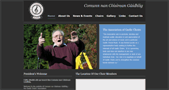 Desktop Screenshot of gaelicchoirs.org.uk